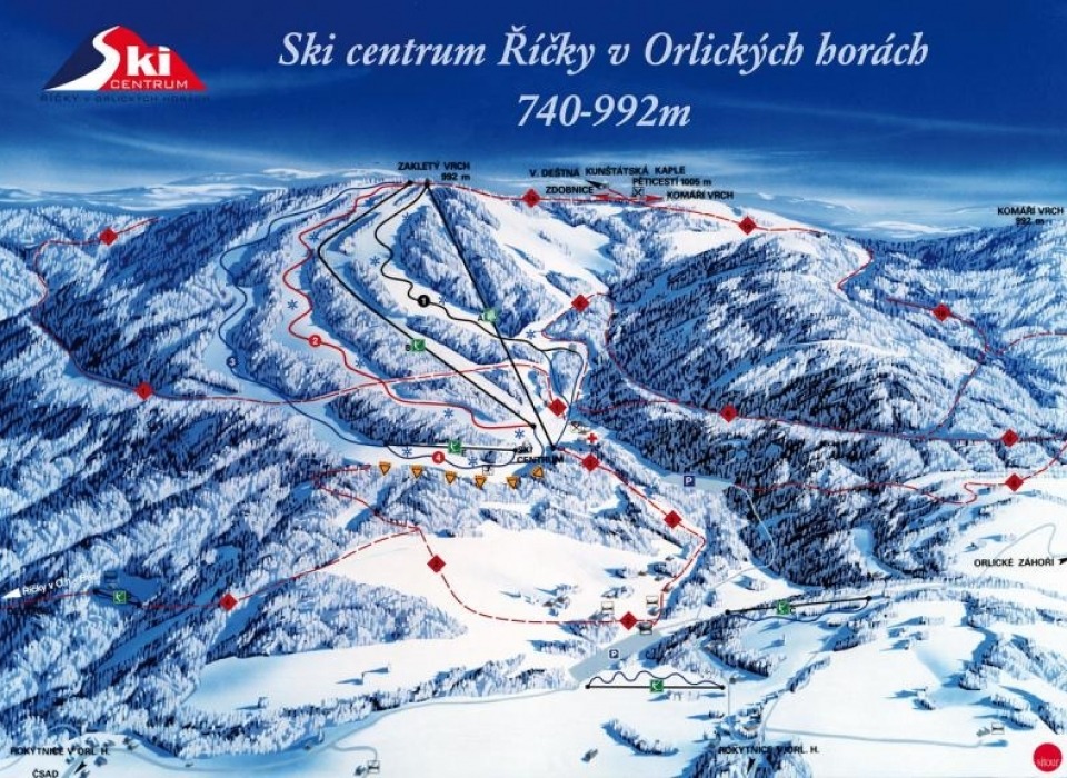 Říčky v Orlických horách - ski center (Czechia)